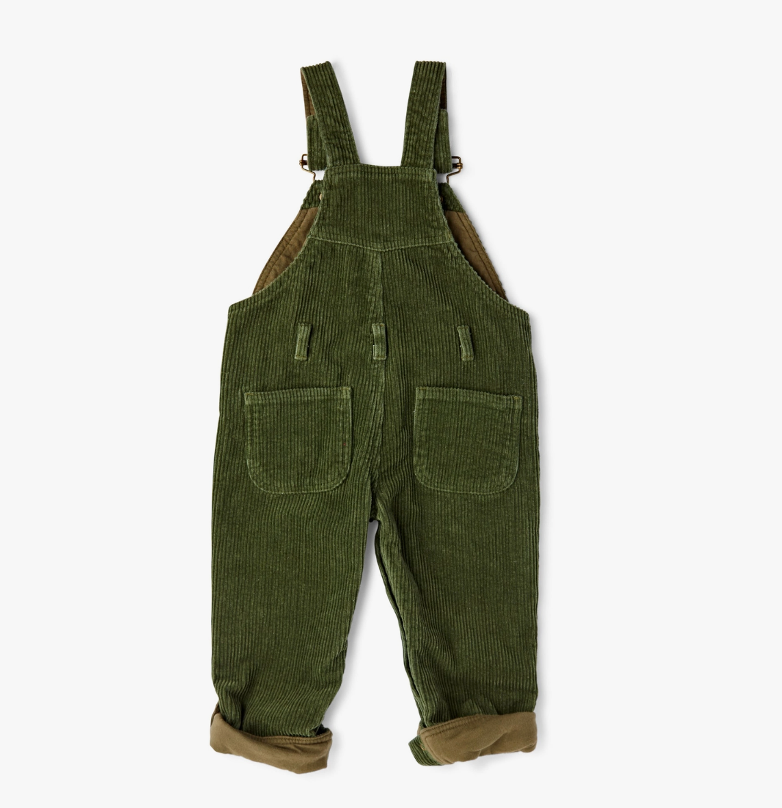 FINAL SALE: olive chunky corduroy overalls – tweed baby outfitters
