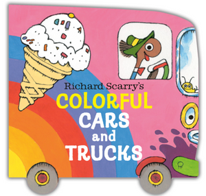 colorful cars and trucks