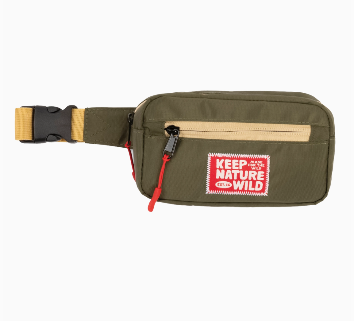 knw fanny pack in olive – tweed baby outfitters1
