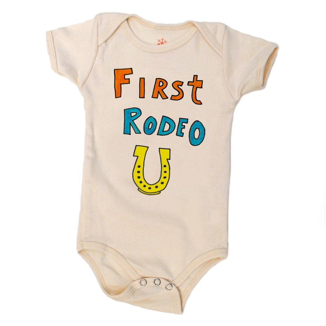 first rodeo luck onesie