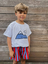 trail short candy apple stripe