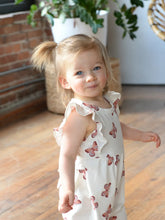 flutter long romper butterflies