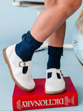 navy lace bobby socks