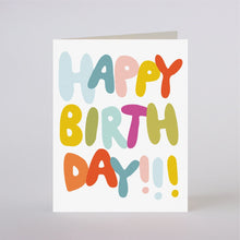 birthday balloons greeting card