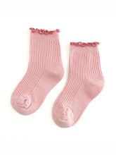 pink lettuce trim midi sock