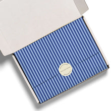 tissue paper blue stripes