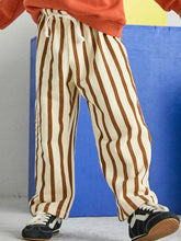 french terry rust stripe pant