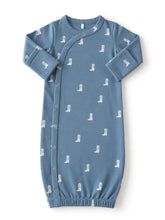 cowboy boot blue gown