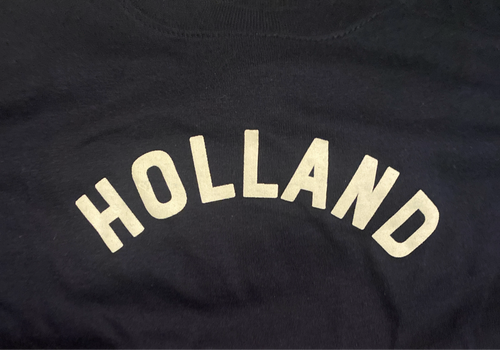 FINAL SALE: long sleeve holland tee in navy