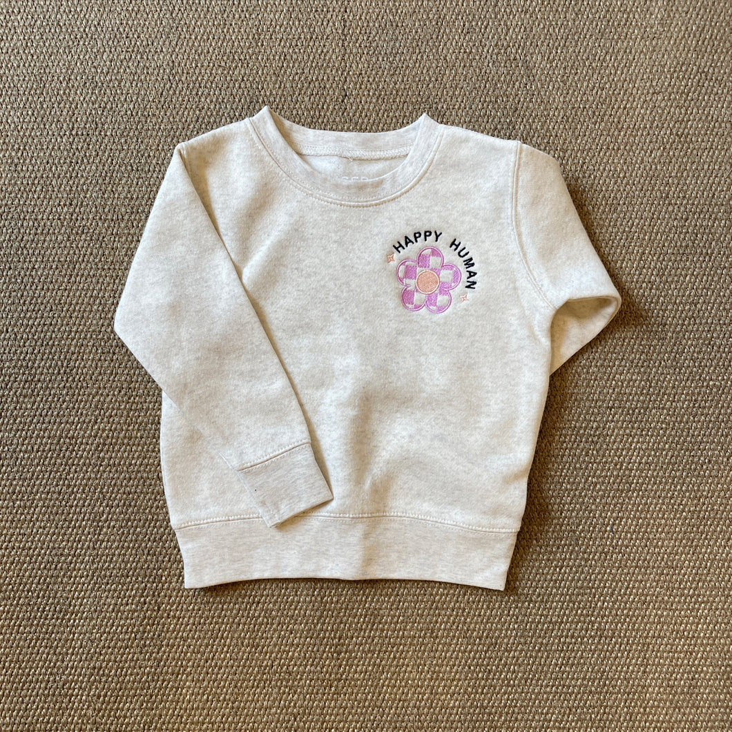 happy human sweatshirt