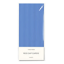 tissue paper blue stripes