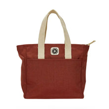 tiny tote in cinnamon