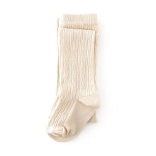 vanilla cable knit tights