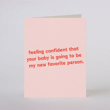 new favorite person greeting card