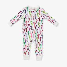 candy cane zipper pajamas