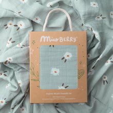 organic swaddle set daisy