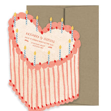 heart cake die cut card