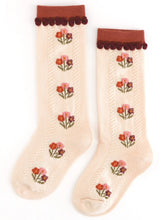 posie knee socks rust