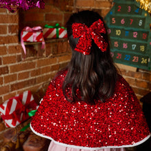 Sequin Velvet Bow Clip