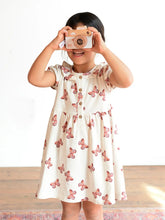 frill collar dress butterflies