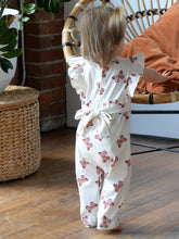 flutter long romper butterflies
