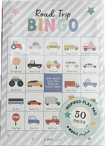 road trip bingo notepad