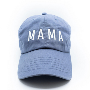 mama ball cap in dusty blue