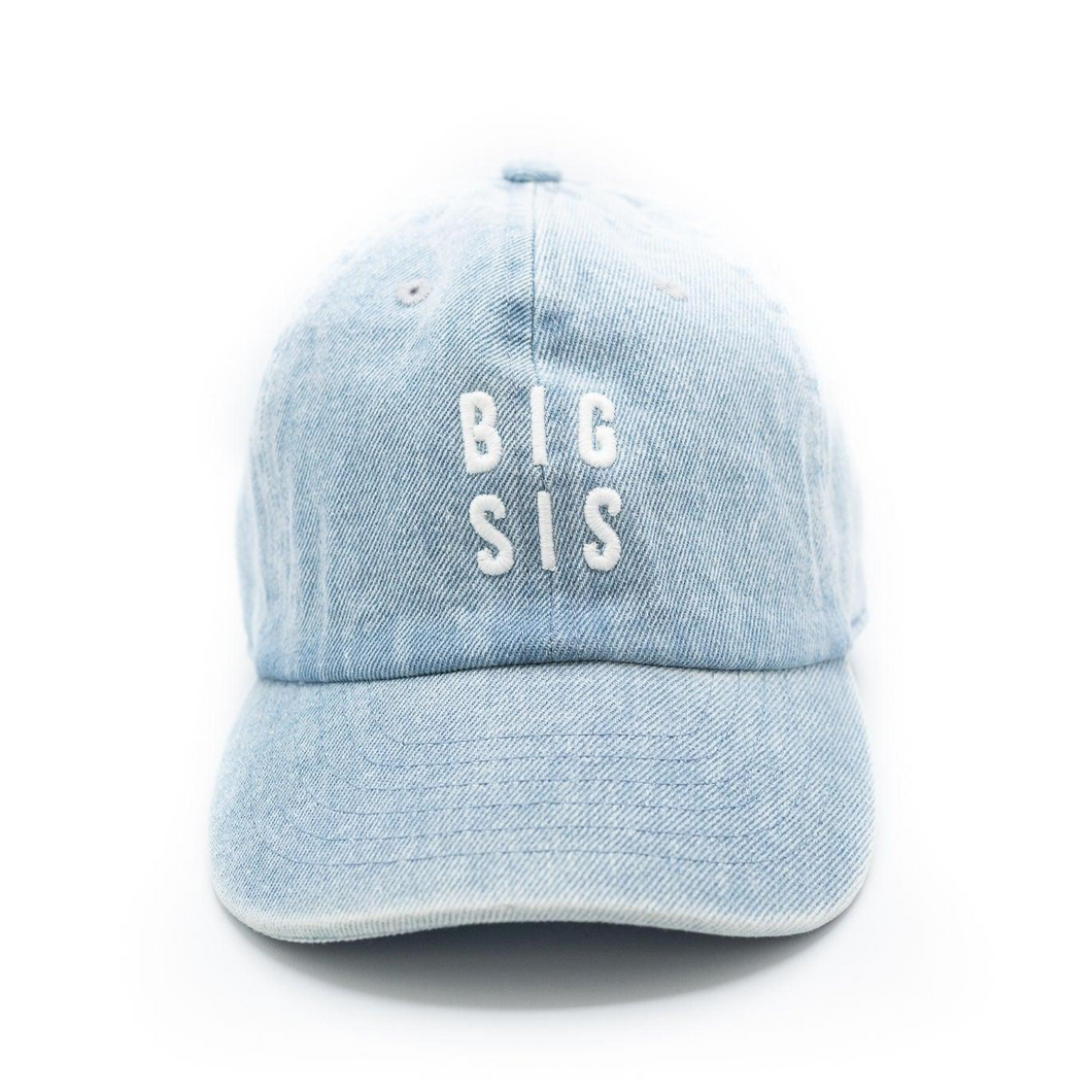 big sis hat in denim