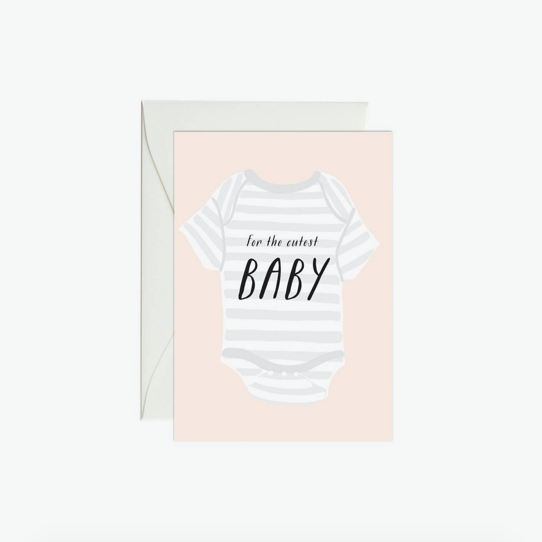 p&w baby onesie mini enclosure card