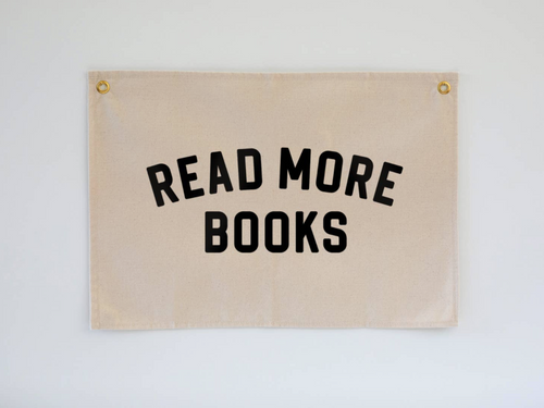 read more books wall flag