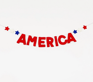 america felt banner