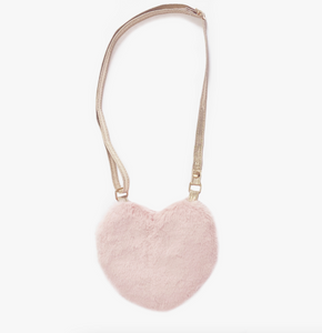 pink love heart bag