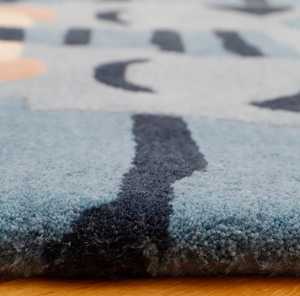 FINAL SALE: blue noble tiger rug