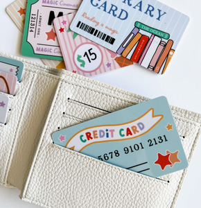 pretend play wallet and cards