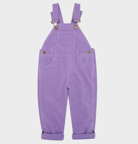 FINAL SALE: violet chunky corduroy overalls
