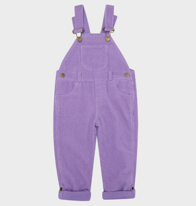 violet chunky corduroy overalls