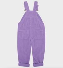 violet chunky corduroy overalls