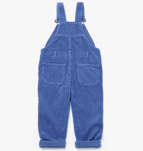 petrol blue chunky corduroy overalls