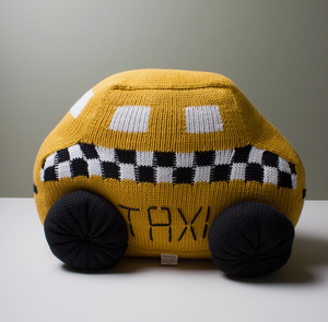 taxi nursery pillow