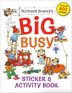richard scarry's big busy sticker + activity book