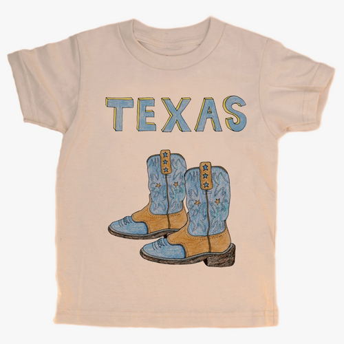 FINAL SALE: texas blue boot tee