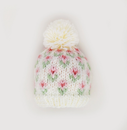 FINAL SALE: bitty blooms pom hat