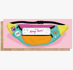 FINAL SALE: fanny pack birthday card