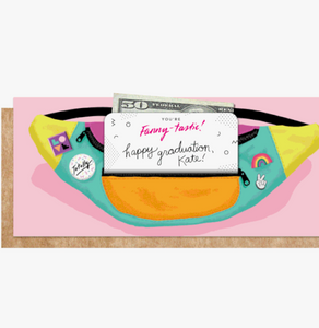 FINAL SALE: fanny pack birthday card