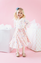 FINAL SALE: gwendolyn dress in postcards to santa