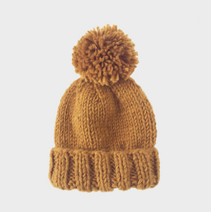 FINAL SALE: knit hat in mustard