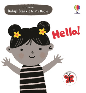 baby's black and white books: helllo