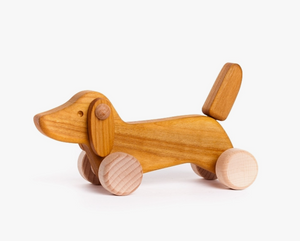 dachshund puppy push toy