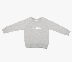 brother sweatshirt in grey