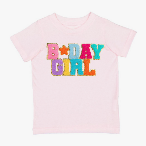 birthday girl patch tee